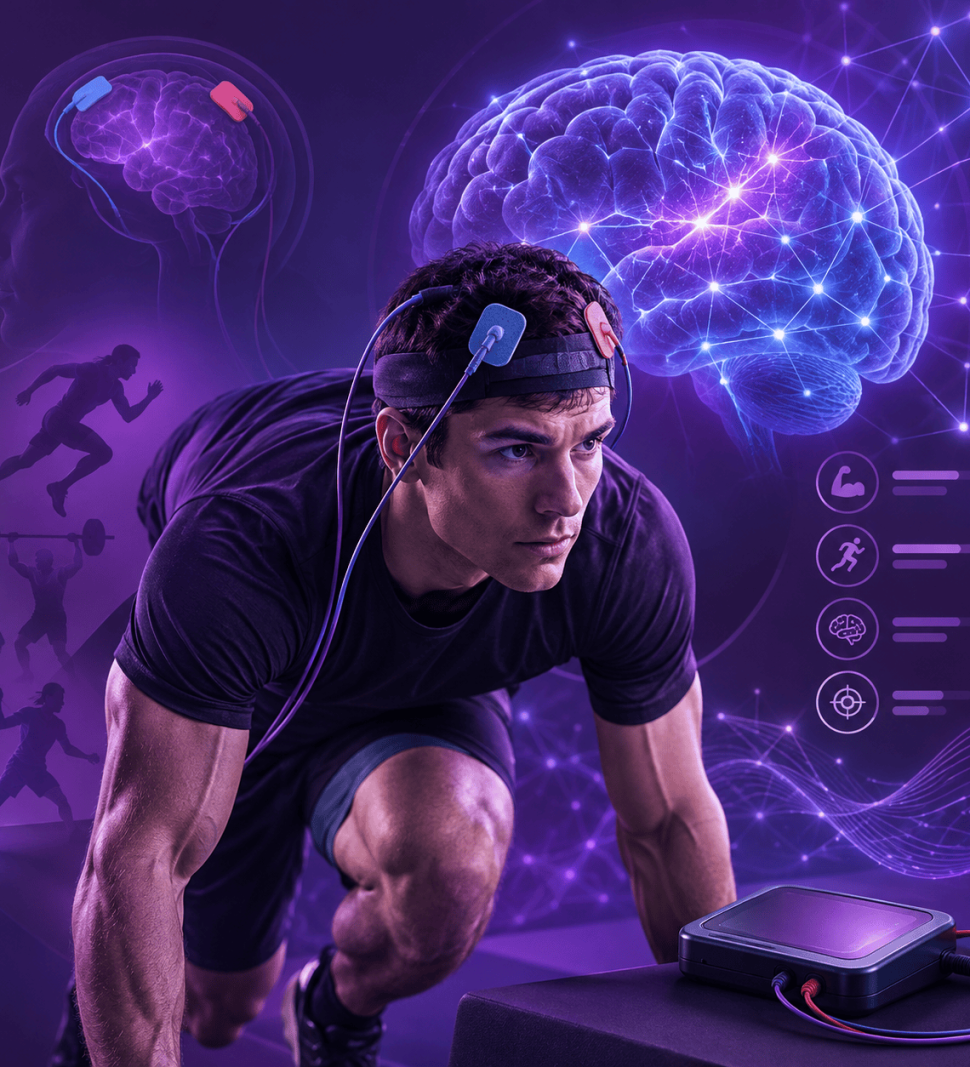tDCS برای ورزشکاران | تاثیر tDCS بر عملکرد ورزشی | تحریک مغز ورزشکار با tDCS tDCS و افزایش عملکرد ورزشی | محل تحریک مغز در tDCS ورزشکاران
